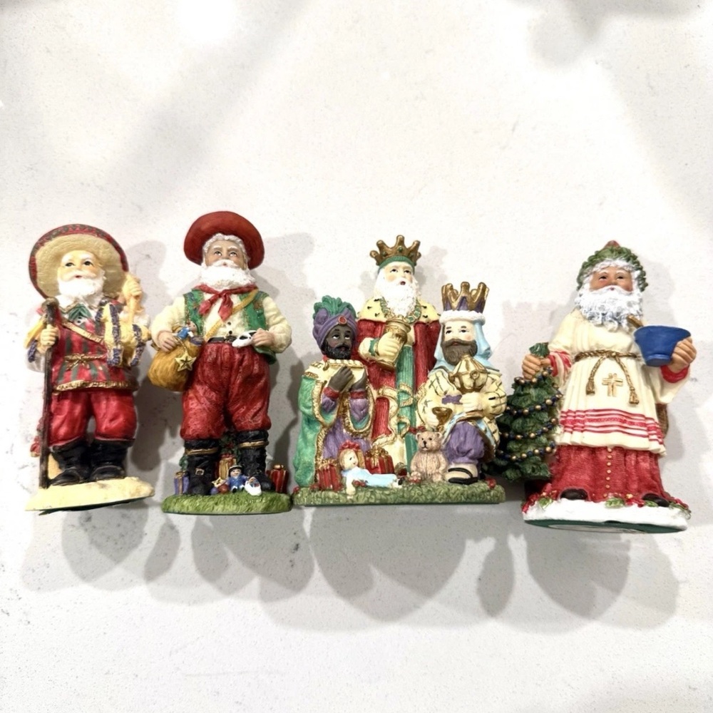 Vintage 1990s International Christmas Santa’s